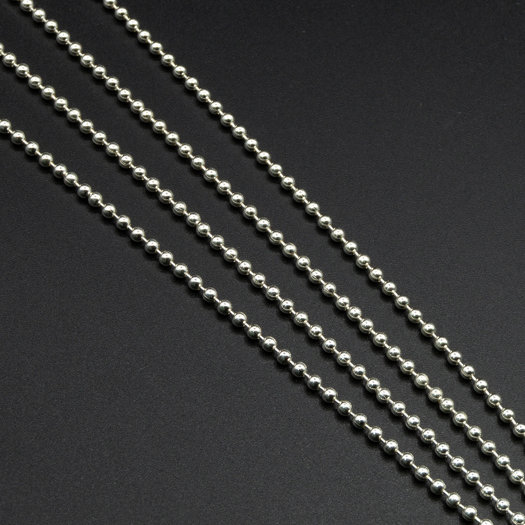 Cadena bolita mediana continua 1 mt.-  1