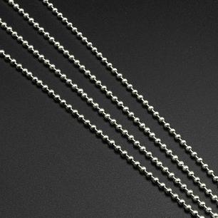 Cadena bolita mediana continua 1 mt.- 