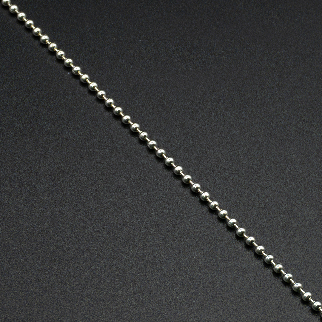 Cadena bolita mediana continua 1 mt.-  2