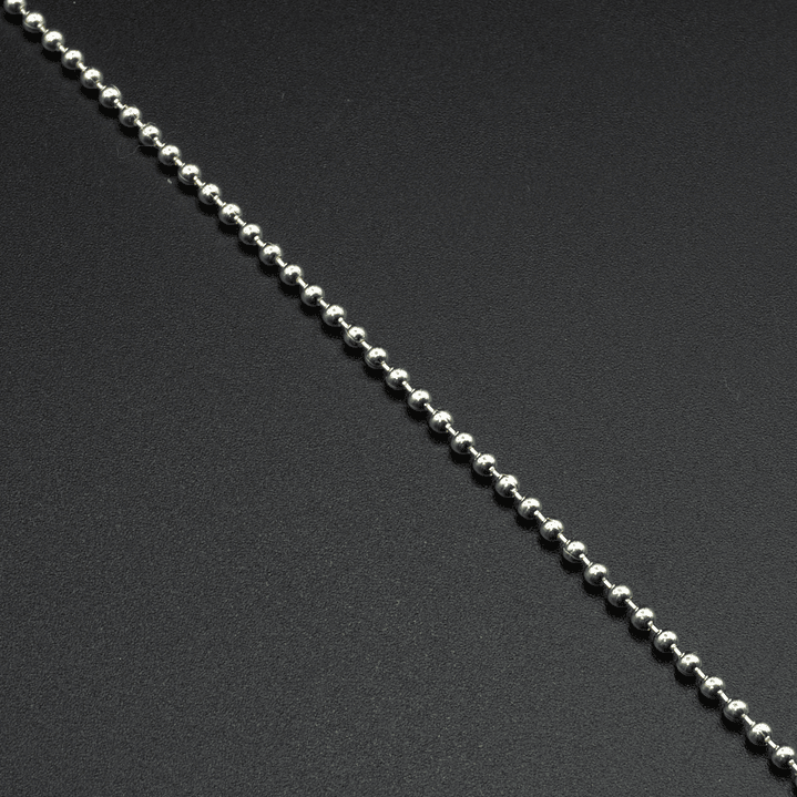 Cadena bolita mediana continua 1 mt.-  2