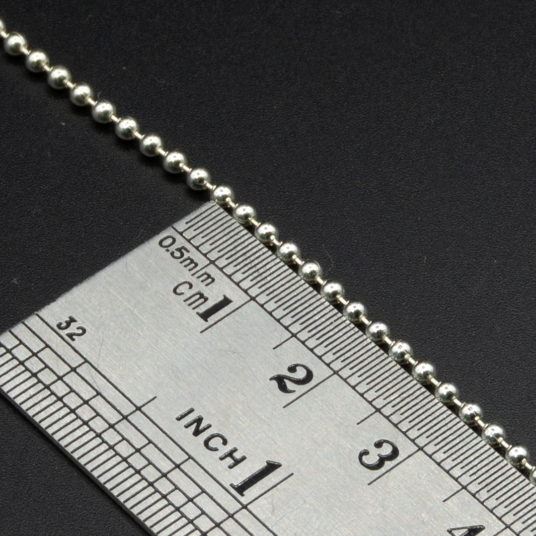 Cadena bolita mediana continua 1 mt.-  3