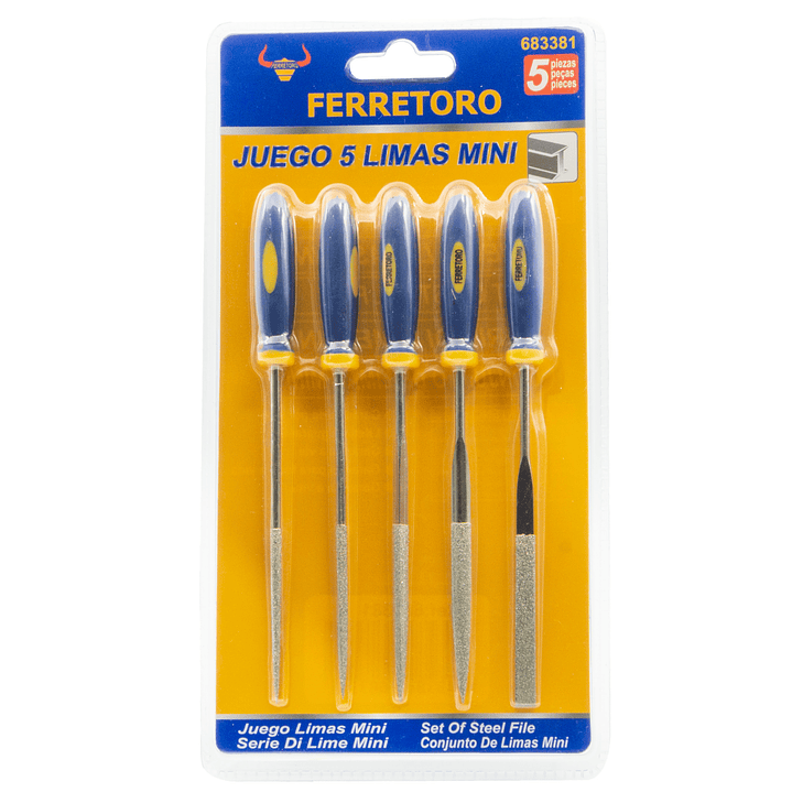 Set 5 limas diamantadas con mango 1
