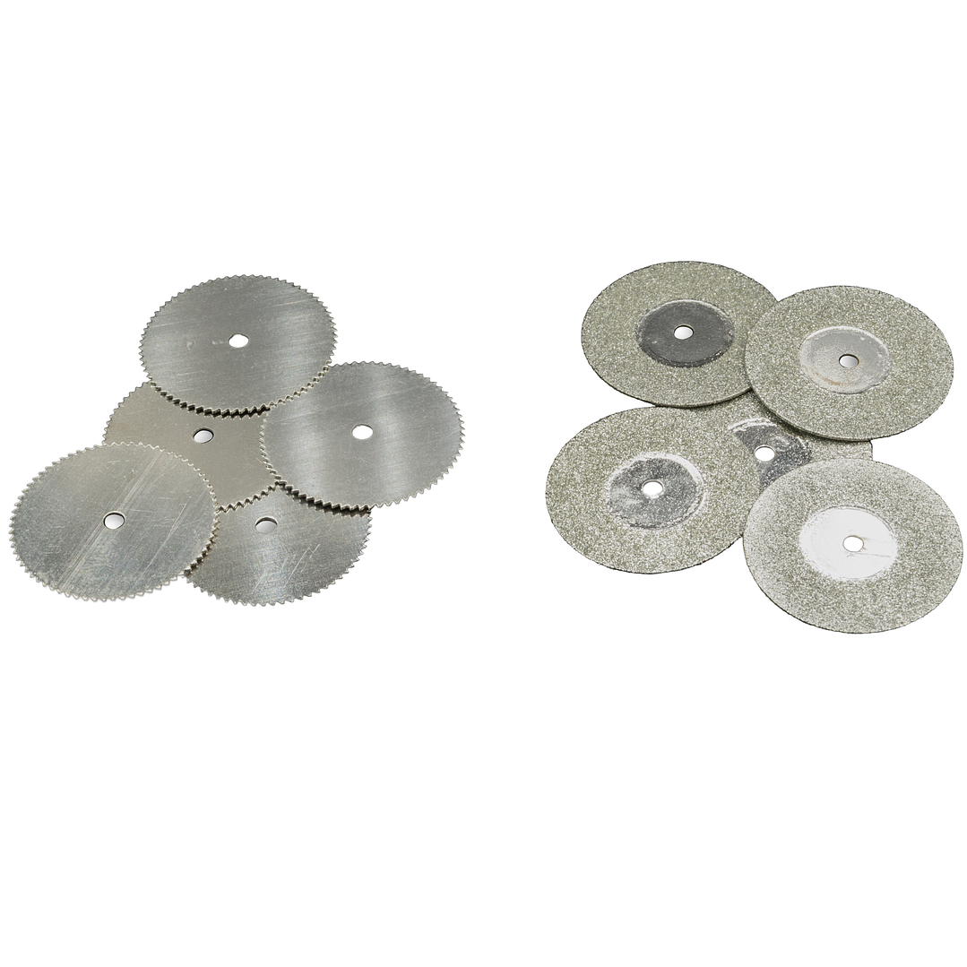 SET 10 DISCOS 5 DIAMANTADOS/ 5 MADERA 22 mm   1