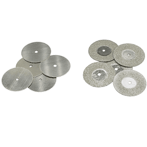 SET 10 DISCOS 5 DIAMANTADOS/ 5 MADERA 22 mm  
