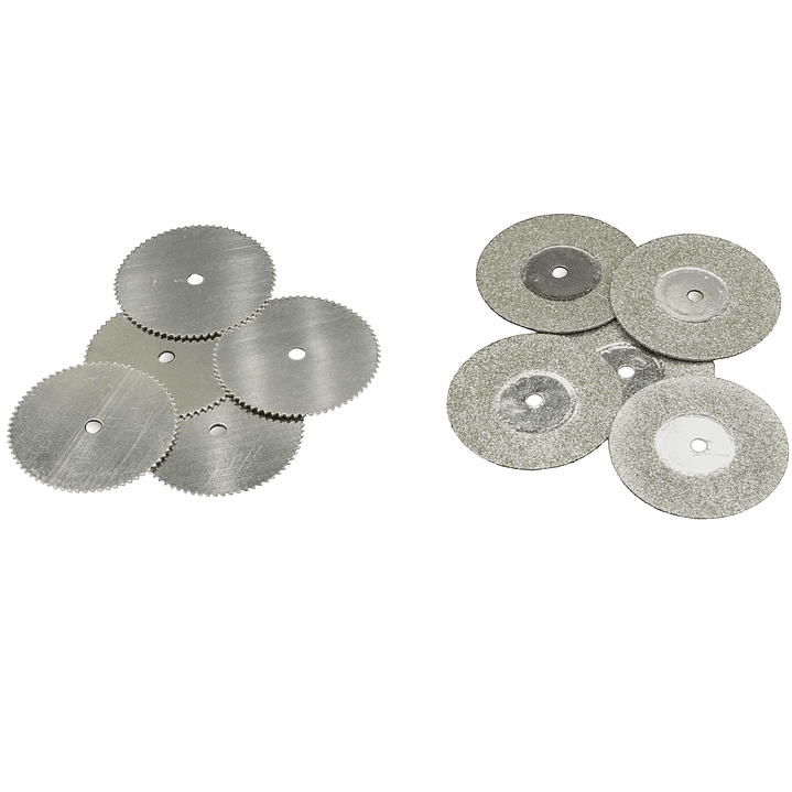 SET 10 DISCOS 5 DIAMANTADOS/ 5 MADERA 22 mm   1