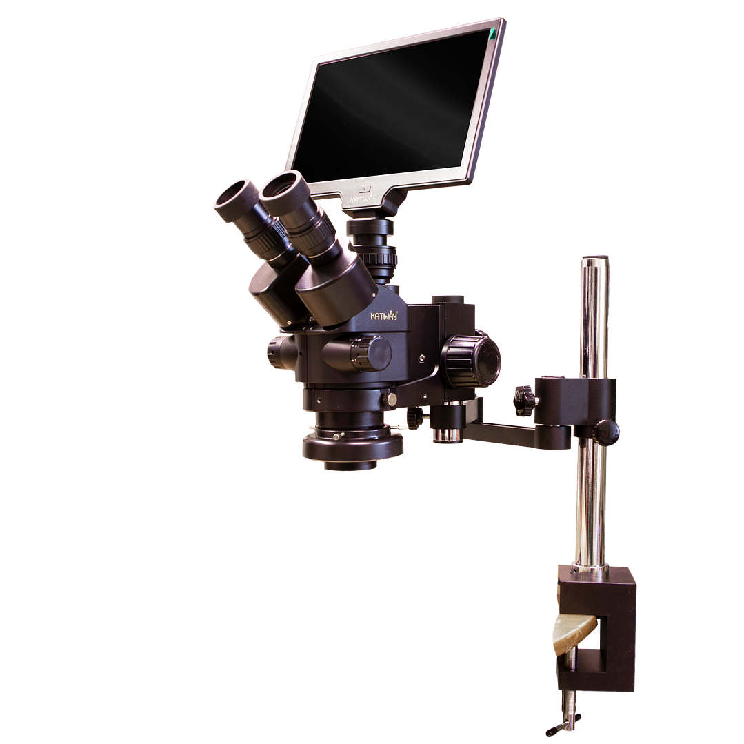 MICROSCOPIO PARA ENGASTE CON BRAZO EXTENSIBLE y CAMARA 1