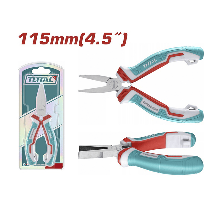 ALICATE PUNTA PLANA ANCHA 4.5 PULGADAS TOTAL   2