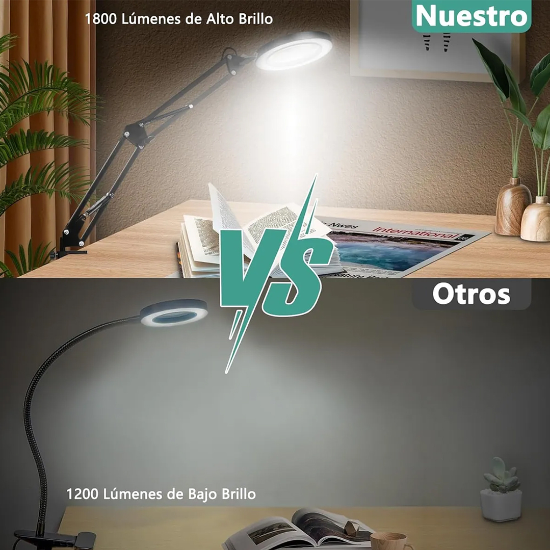 LAMPARA JOYERO C/LUPA 10X C/PRENSA 4