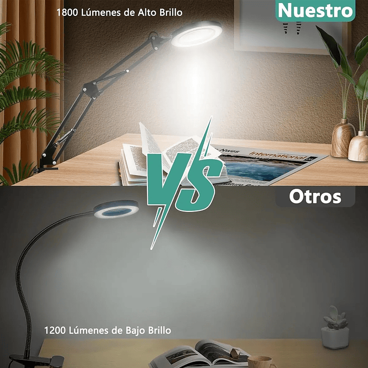 LAMPARA JOYERO C/LUPA 10X C/PRENSA 4