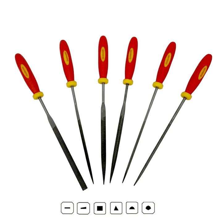 SET DE 6 LIMAS MATRICERAS BICOLOR GOLDSMITH 1