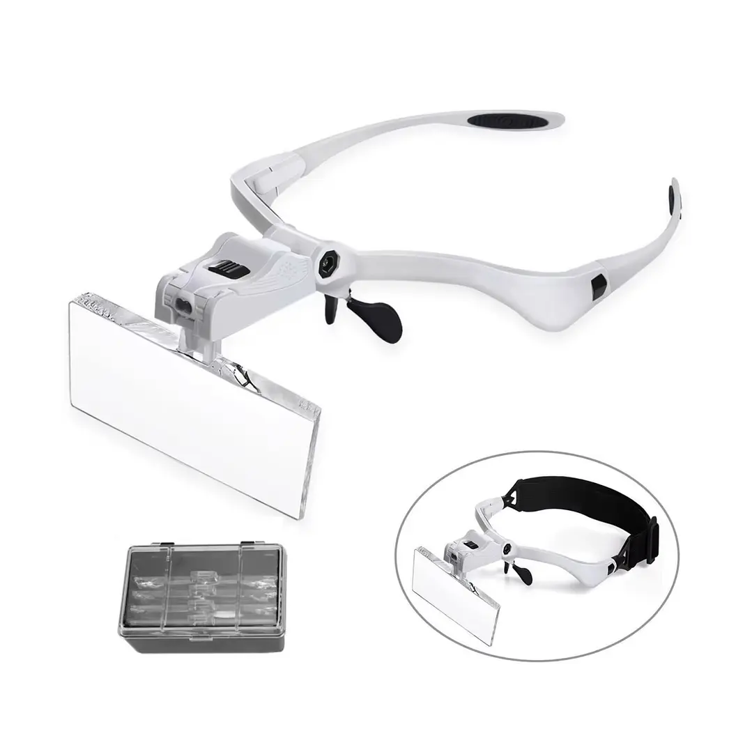 LENTE OPTIVISOR C/5 LENTES Y LUZ LED A 3 PILAS  1