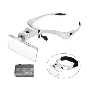 LENTE OPTIVISOR C/5 LENTES Y LUZ LED A 3 PILAS 