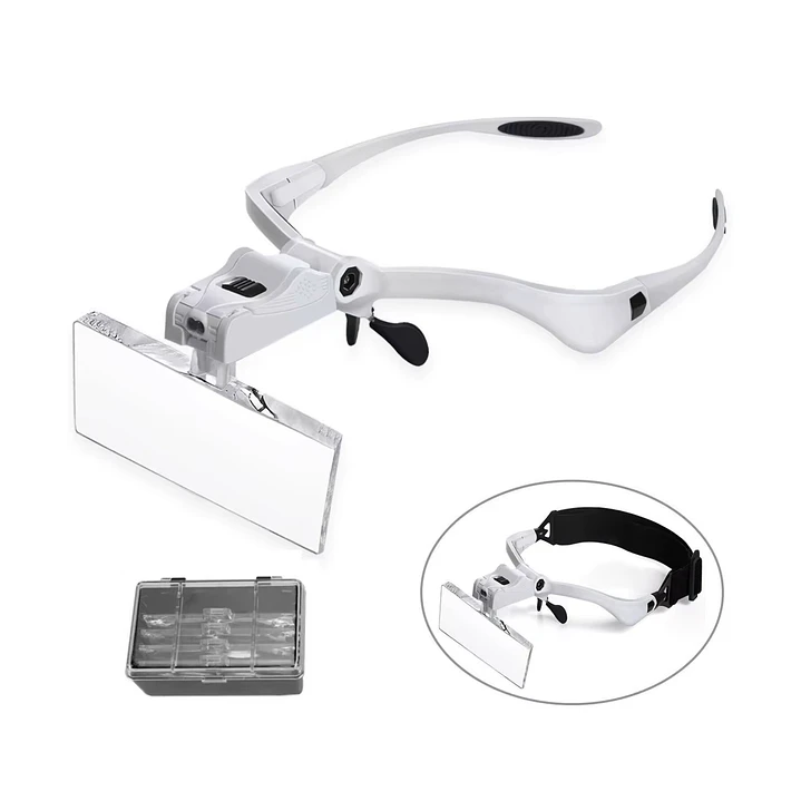 LENTE OPTIVISOR C/5 LENTES Y LUZ LED A 3 PILAS  1