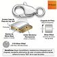 MOSQUETON PLATA ENCHAPADA # 2 SILVERFILLED - Miniatura 2