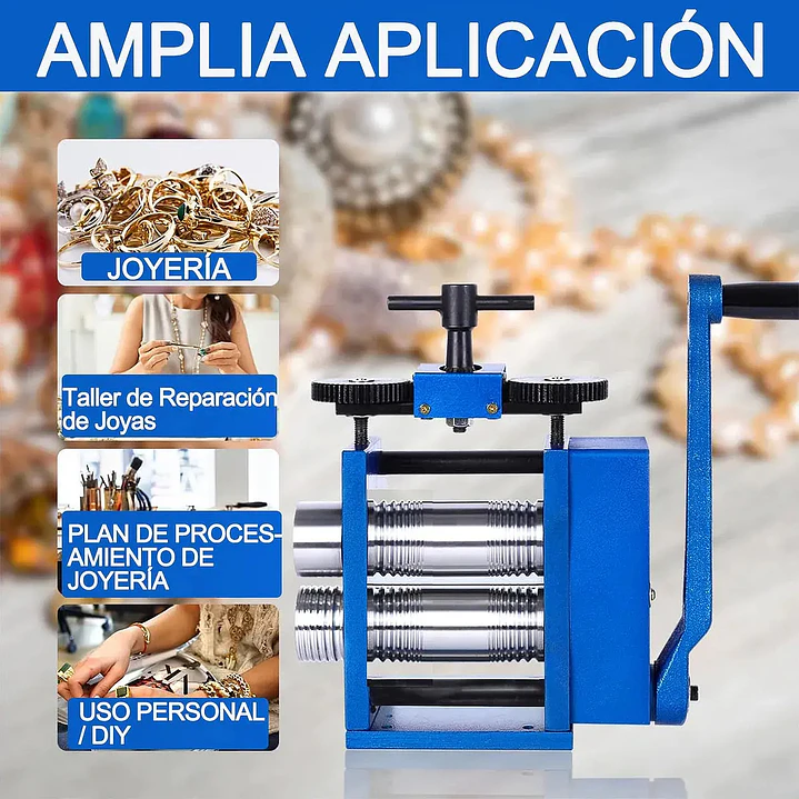 LAMINADOR MANUAL MINI P/ALAM CUAD-RED Y 1/2 CAÑAS 5