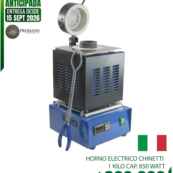 ENTREGA DESDE EL 15 SEPT - HORNO ELECTRICO CHINETTI 1 KILO CAP. 850 WATT 1