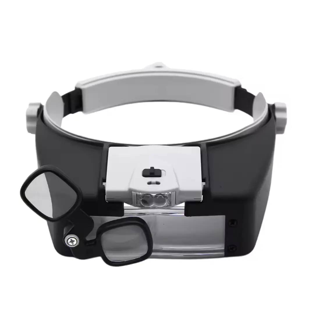 LUPA VISERA AJUSTABLE 2 LED  1.5X, 6X, 8X 1