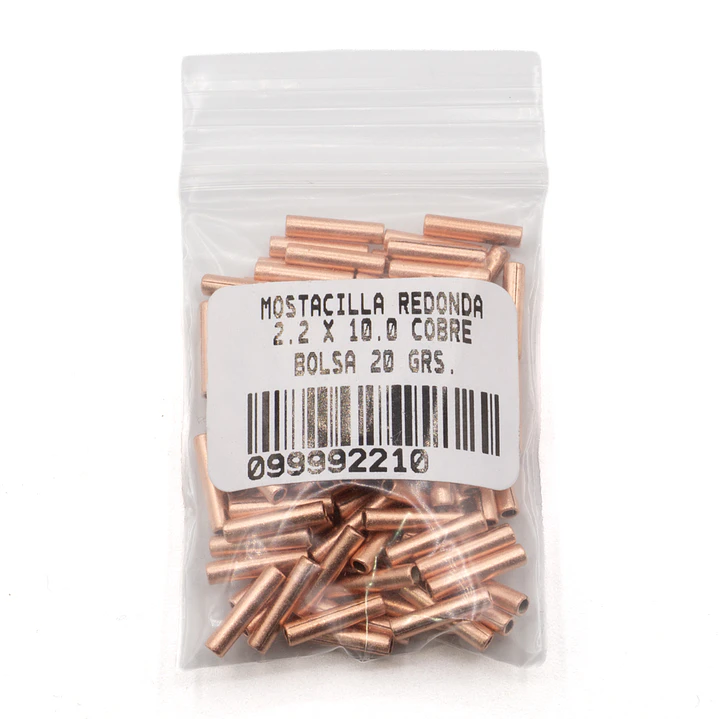 MOSTACILLA REDONDA 2,2 X 10 COBRE 20 GRS. 4
