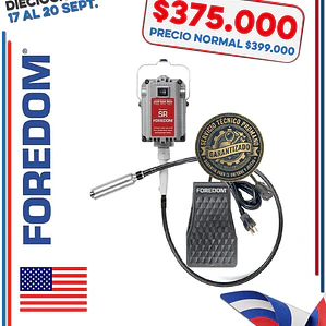 TORNO FOREDOM CON EJE FLEXIBLE 1/6 HP 18.000 R.P.M.