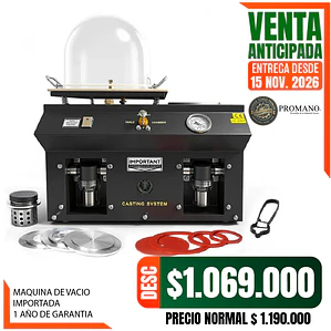 VENTA ANTICIPADA > ENTREGA DESDE EL 15 DE NOV. - MAQUINA DE VACIO KATWAY 2 LTS