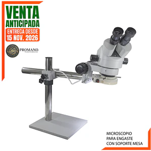 VENTA ANTICIPADA > ENTREGA DESDE EL 15 DE NOV. - MICROSCOPIO PARA ENGASTE CON SOPORTE DE MESA