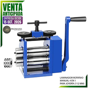 LAMINADOR MANUAL MINI Para ALAMBRE  CUADRADO-REDONDO Y 1/2 CAÑAS ENTREGA > ENTREGA DESDE EL 15 OCT. 