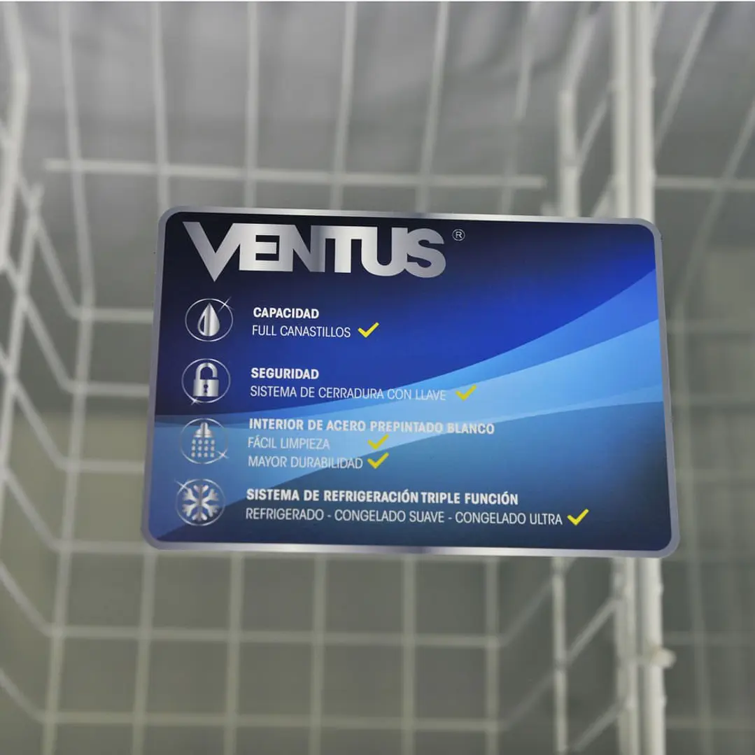 Congeladora Vidrio Semicurvo CTV-620Q PRO Ventus 10
