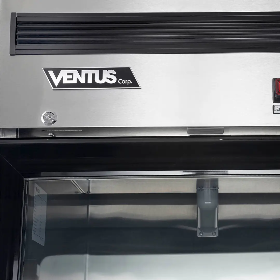 Freezer Acero Inox. 1 Pta Vidrio Vf1Ps-700V Ventus 4