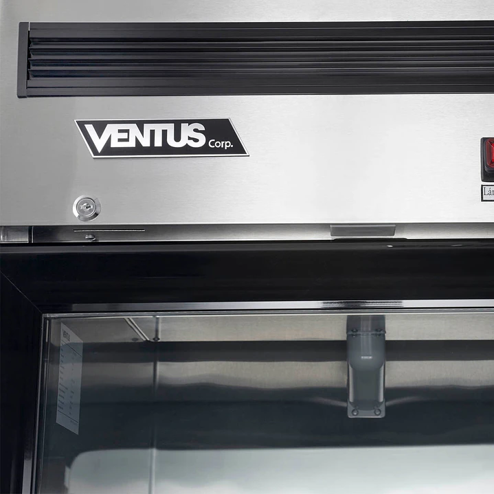 Freezer Acero Inox. 1 Pta Vidrio Vf1Ps-700V Ventus 4