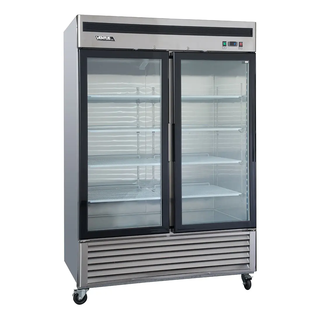 Freezer Acero Inox. 2 Ptas Vidrio Vf2Ps-1400V Ventus 5