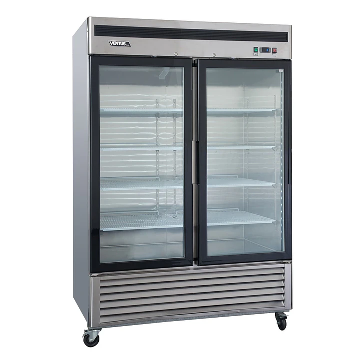Freezer Acero Inox. 2 Ptas Vidrio Vf2Ps-1400V Ventus 5