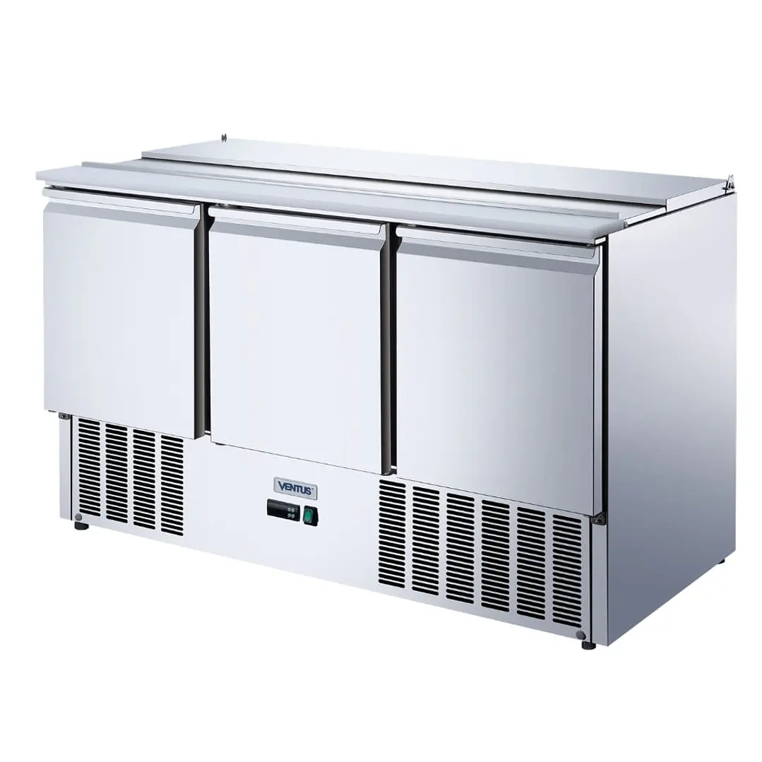 Mesón Saladette 3 Ptas Acero Inox. VMRSL-385 Benefit Ventus 6