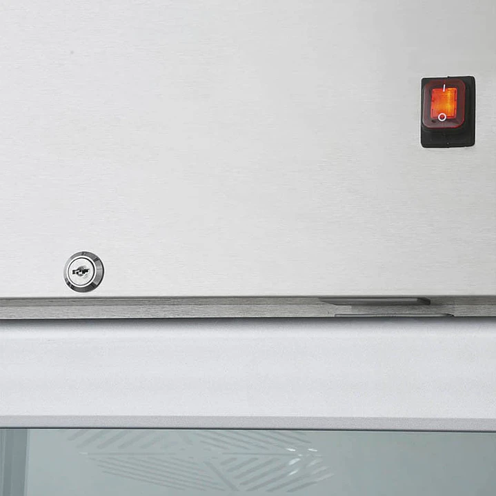 Refrigerador 2 Ptas Vidrio En Acero Inox. Vr2Ps-1000V Ventus 4