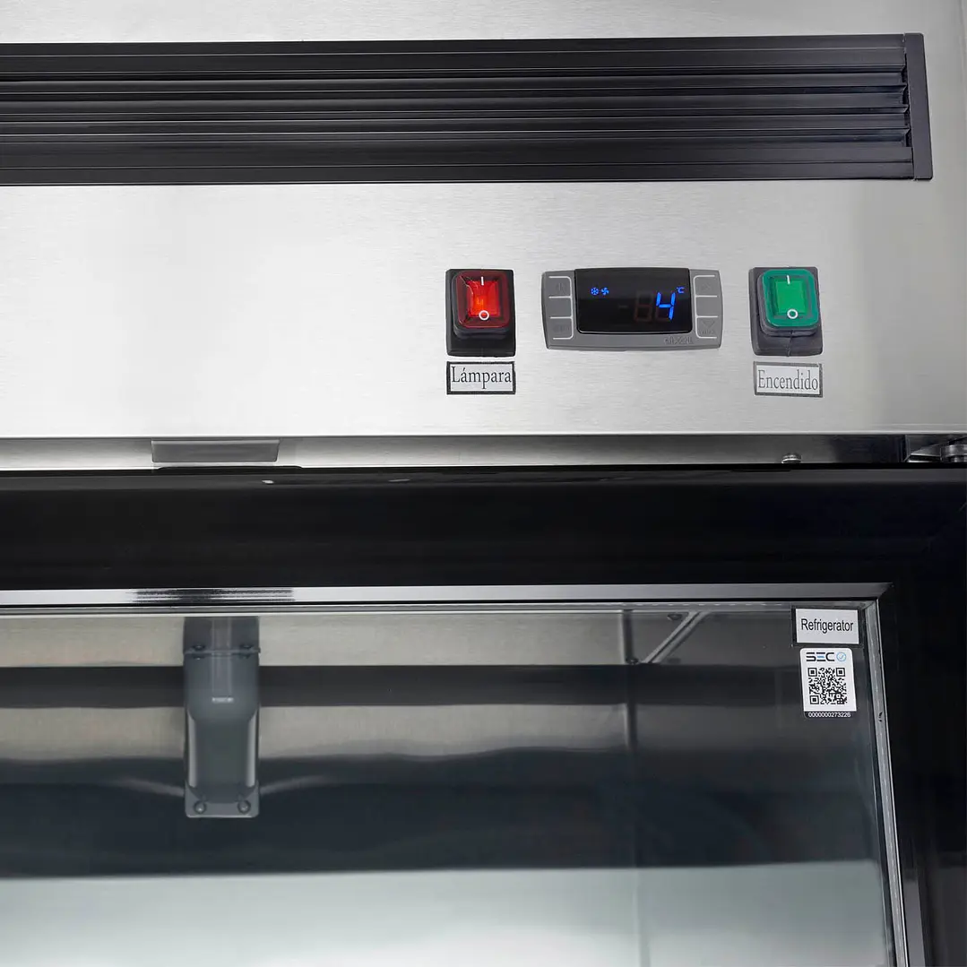 Refrigerador Acero Inox. 1 Pta Vidrio VR1PS-700V Ventus 5