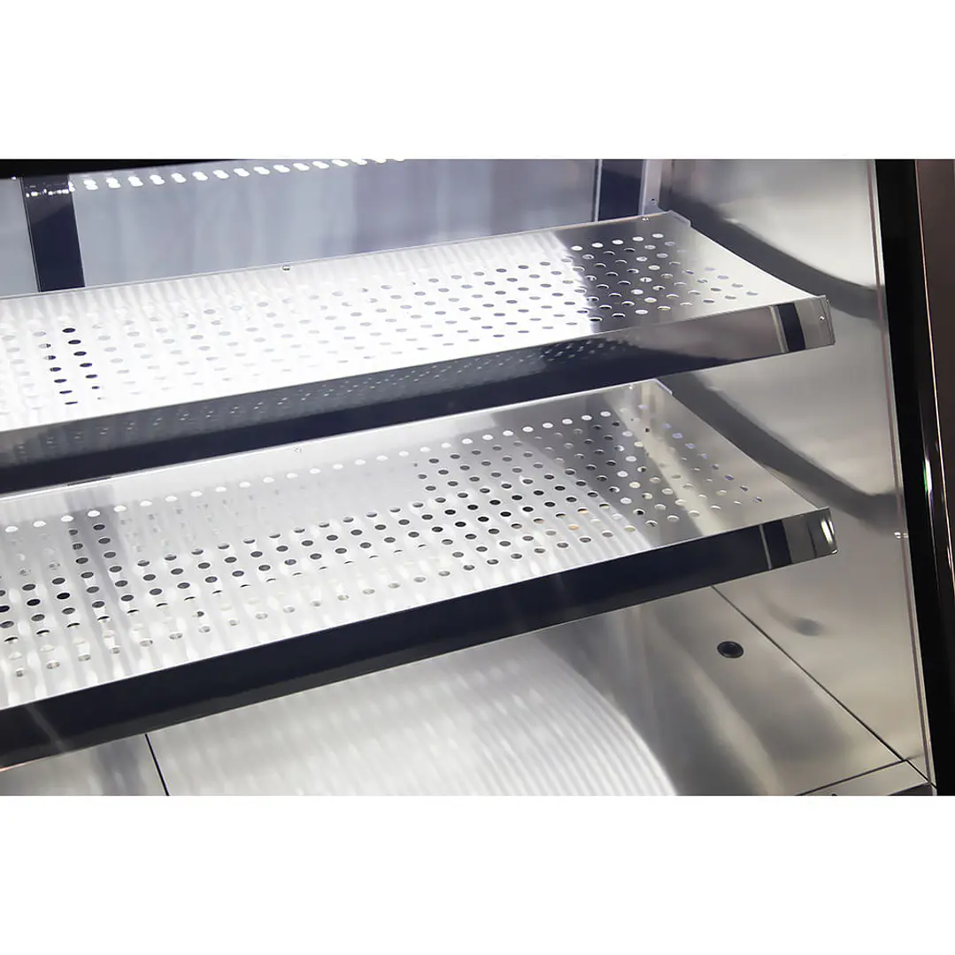 Vitrina Refrigerada Vidrio Curvo Fer-1500 Inox Ventus 7