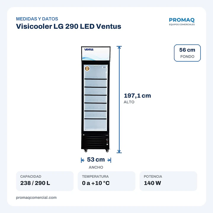 Visicooler LG 290 LED Ventus 2