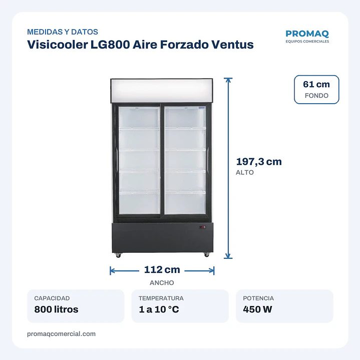 Visicooler LG800 Aire Forzado Ventus 2