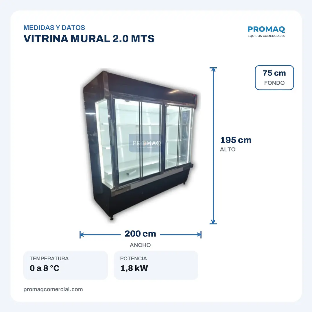 VITRINA MURAL 2.0 MTS 2