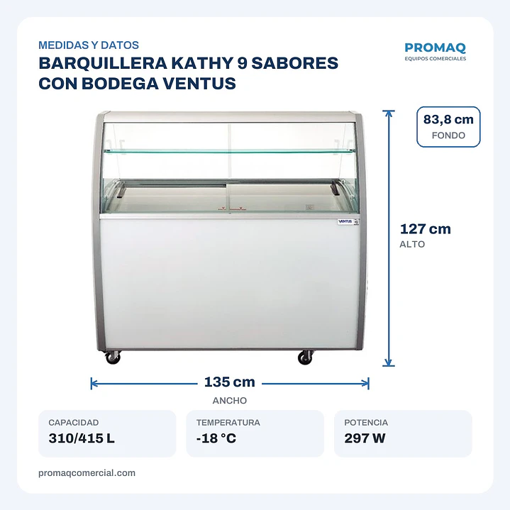 BARQUILLERA KATHY 9 SABORES CON BODEGA VENTUS 2