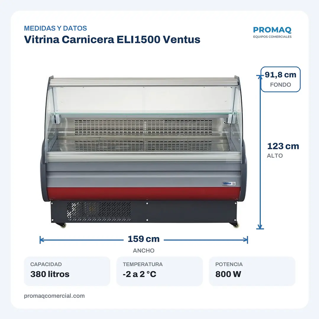 Vitrina Carnicera ELI1500 Ventus 2