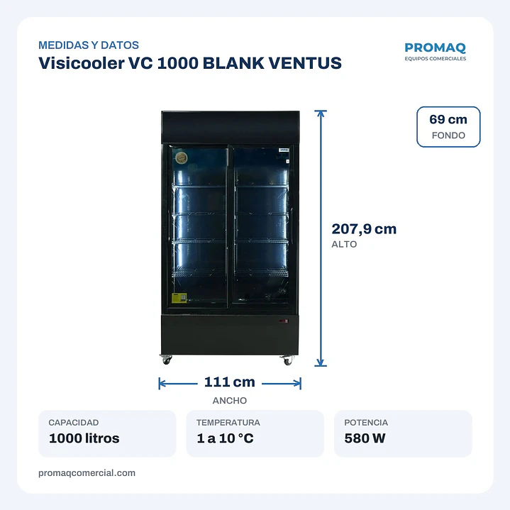 Visicooler VC 1000 Black Inverter Ventus 2