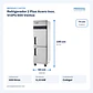 Refrigerador 2 Ptas Acero Inox. Vr2Ps-600 Ventus - Miniatura 2