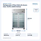 Refrigerador 2 Ptas Vidrio En Acero Inox. Vr2Ps-1000V Ventus - Miniatura 2
