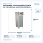 Refrigerador Acero Inoxidable 1 Puerta De Vidrio 500 Lts. 646x750x1965 Mm. Maigas - Miniatura 2