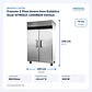 Freezer 2 Ptas Acero Inox Estático Dual VFREEZ-1000BEN Ventus - Miniatura 2