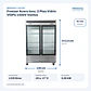 Freezer Acero Inox. 2 Ptas Vidrio Vf2Ps-1400V Ventus - Miniatura 2