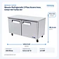 Mesón Refrigerado 2 Ptas Acero Inox. Cmur-48 Turbo Air - Miniatura 2