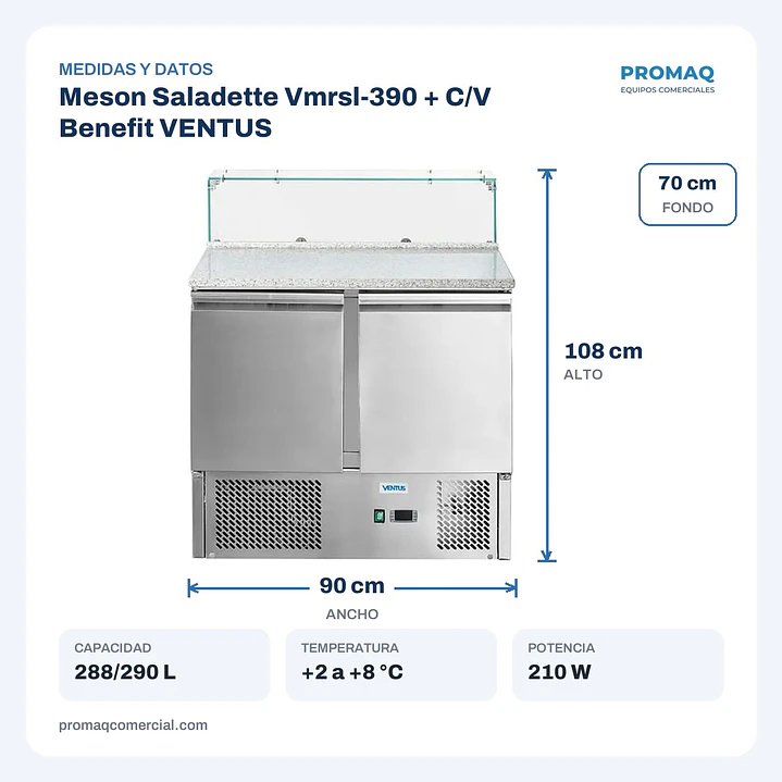Meson Saladette Vmrsl-390 + C/V Benefit VENTUS 2