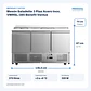 Mesón Saladette 3 Ptas Acero Inox. VMRSL-385 Benefit Ventus - Miniatura 2