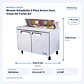Mesón Saladette 2 Ptas Acero Inox. Cmst-48 Turbo Air - Miniatura 2